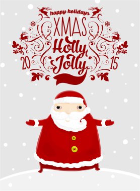 Noel Baba Holly Noel etiketi