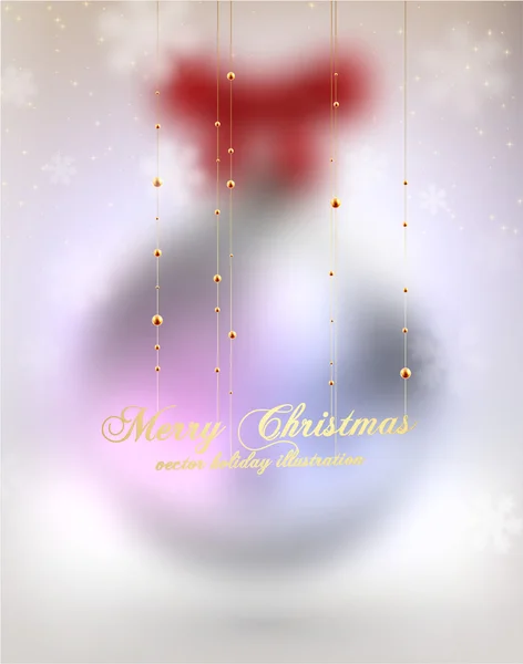 Blurred Christmas Ball — Stock Vector