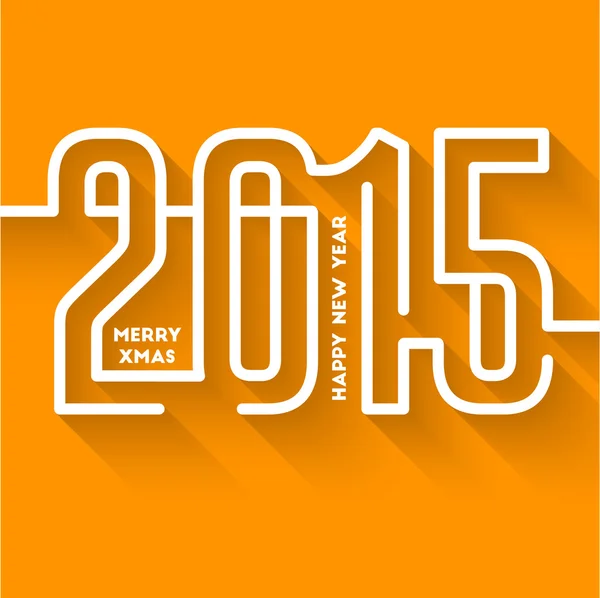 Přání nový rok 2015 — Stockový vektor
