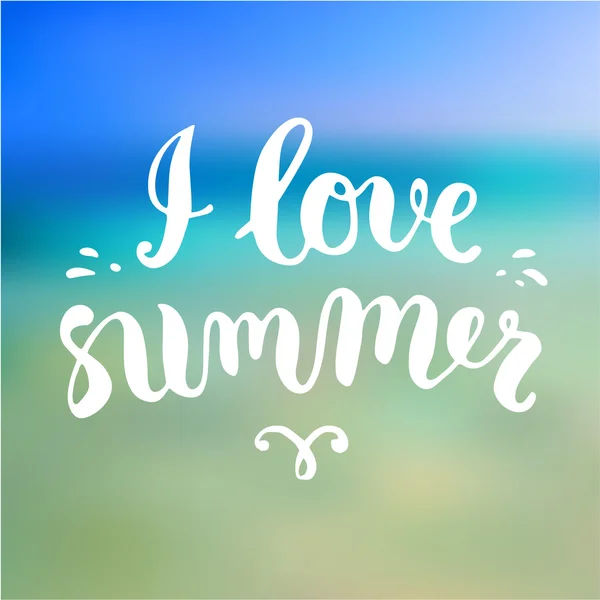 I love summer Background. — Stock Vector