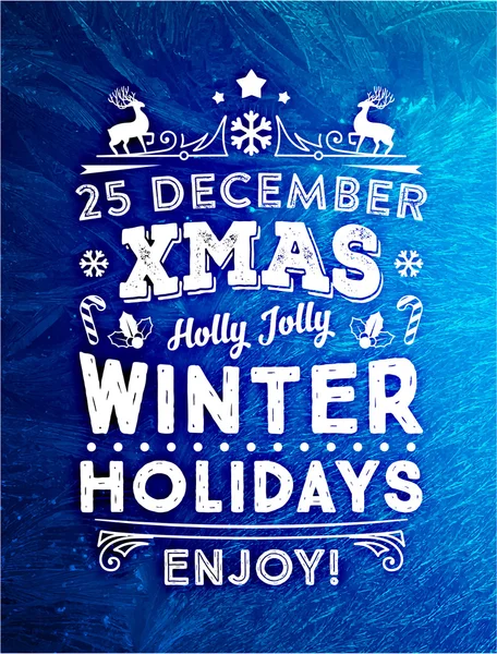 Blue Winter Background for Christmas Designs