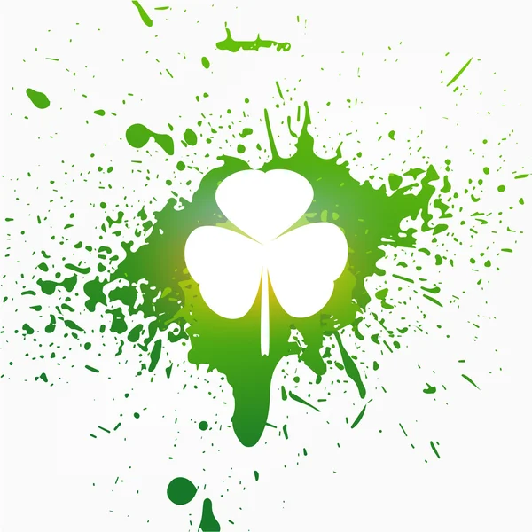 Green St Patrick Day Illustration — Stock Vector