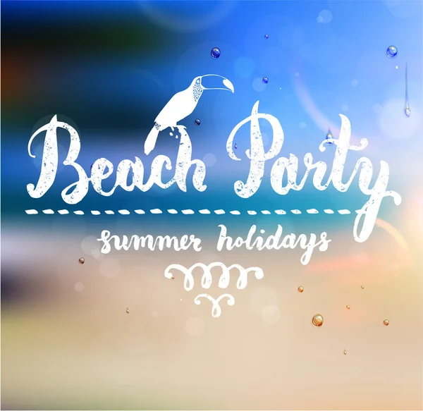 Beach Party etykiety — Wektor stockowy