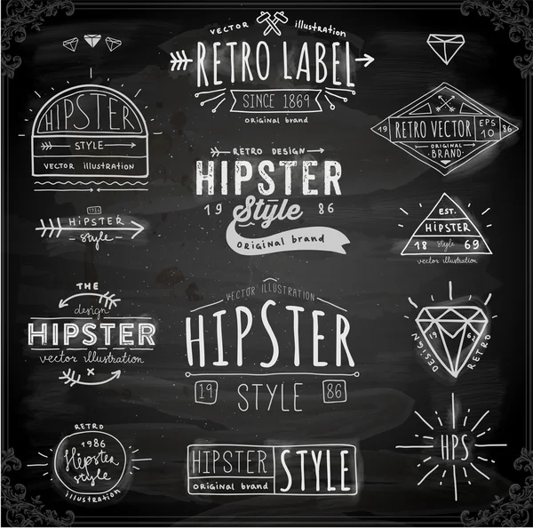 Diseño Hipster Style Elementos Vintage — Archivo Imágenes Vectoriales