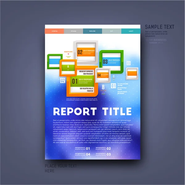 Moderne Vorlage für Business-Broschüre — Stockvektor