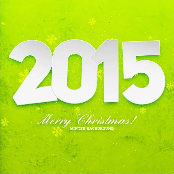 Yeni yıl 2015 tebrik kartı tasarımı — Stok Vektör