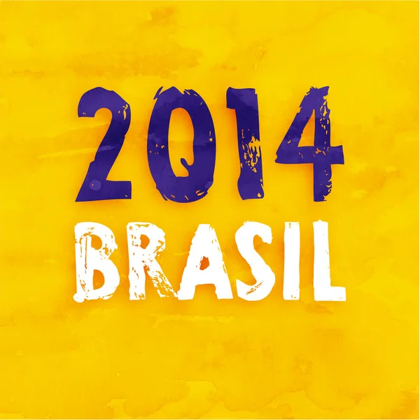 Brasil Verano 2014 Fondo — Vector de stock