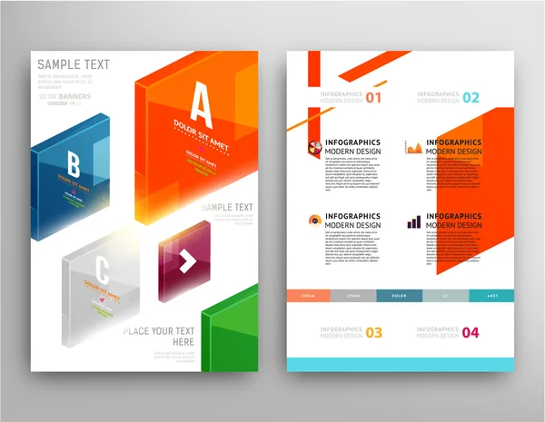 Abstract Brochure Template. — Stock Vector