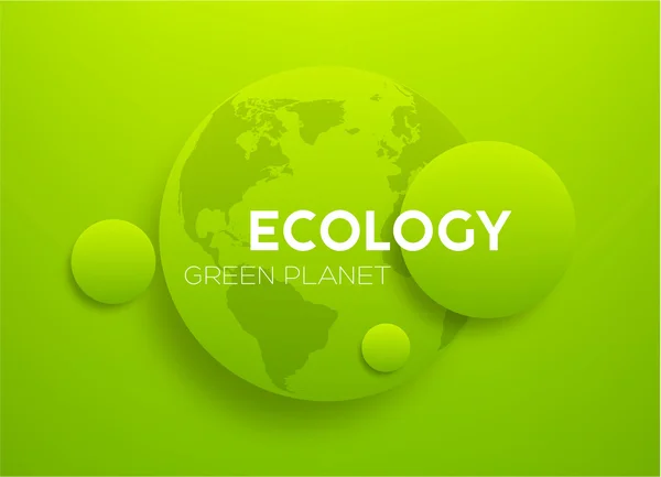 Fondo de ecología verde — Vector de stock