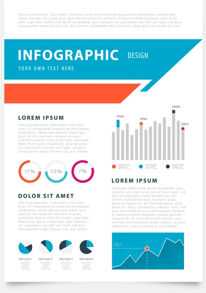 Brochure ontwerp sjabloon. — Stockvector