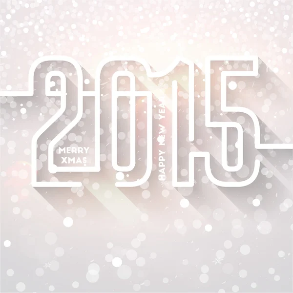 Yeni yıl 2015 tebrik kartı — Stok Vektör