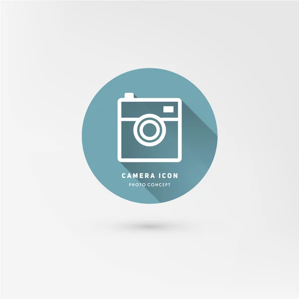 Retro fotocamera — Stockvector