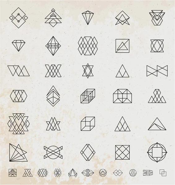 Insignes et logotypes vintage rétro . — Image vectorielle