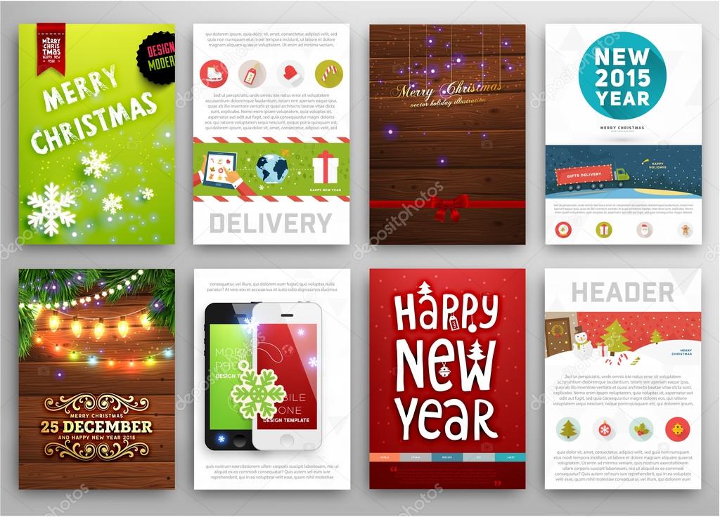 Christmas Backgrounds Set. Stock Vector Image by ©Ozerina 70421757