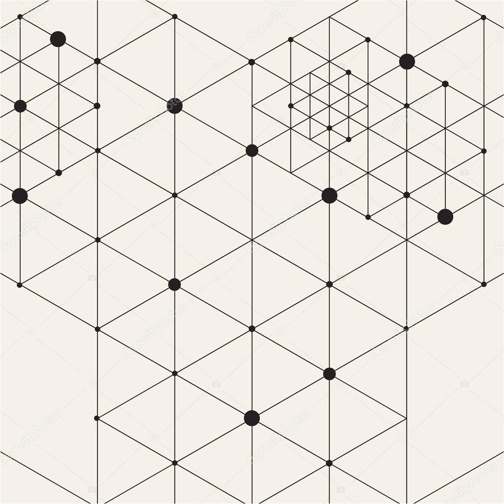 Seamless Pattern with Geometric Tiles