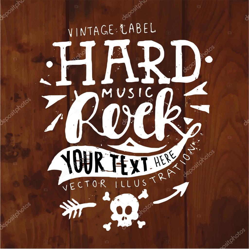 Vintage Label, Rock and Roll Style