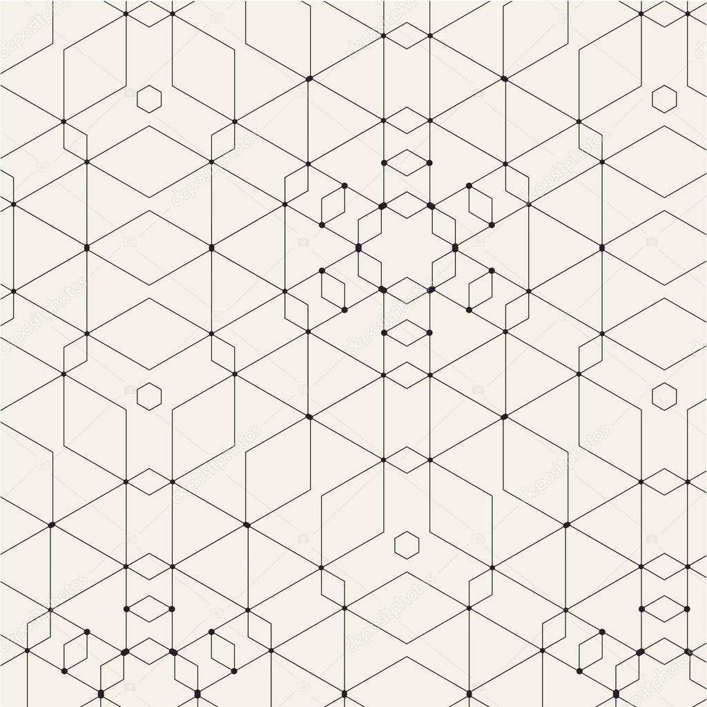 Seamless Pattern with Geometric Tiles