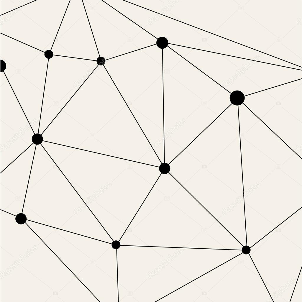 Modern Black Techno Geometric Pattern