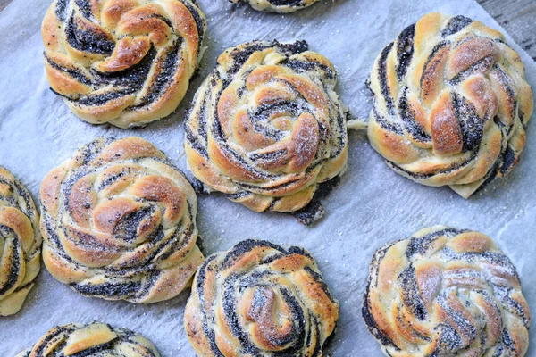 Poppy seed buns — Stock Photo, Image