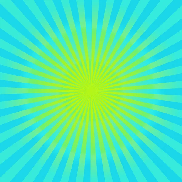 Cyan e giallo sunburst sfondo — Foto Stock