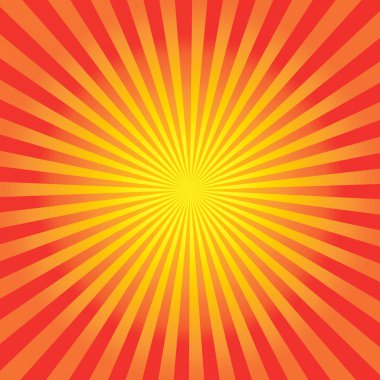 Turuncu güneş sunburst desen