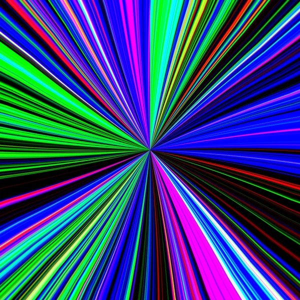 Neon disco sunburst effekt bakgrund — Stockfoto