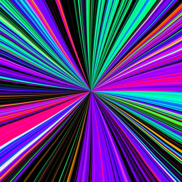 Neon disco sunburst effect background — Stock Photo, Image