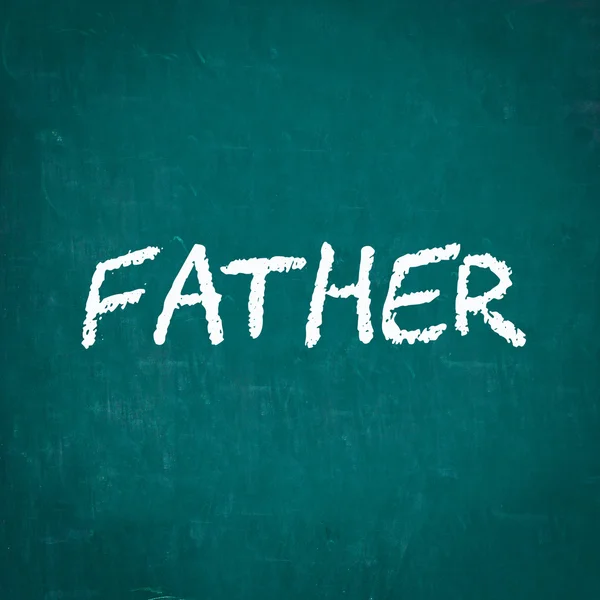 Kara tahta yazılı baba — Stok fotoğraf