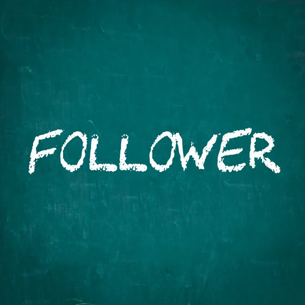 FOLLOWER written on chalkboard — Stock Photo, Image