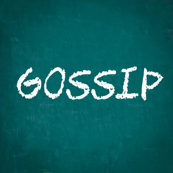 GOSSIP escrito en pizarra —  Fotos de Stock