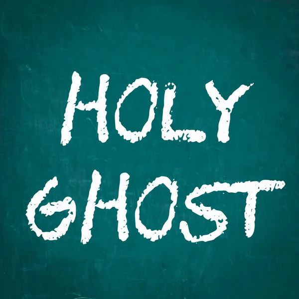 Kutsal Ruh kara tahta yazılı — Stok fotoğraf