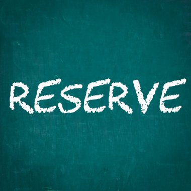 Kara tahta yazılı rezerv