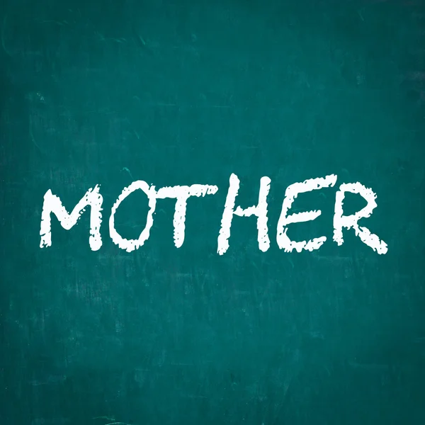 Moeder geschreven op schoolbord — Stockfoto