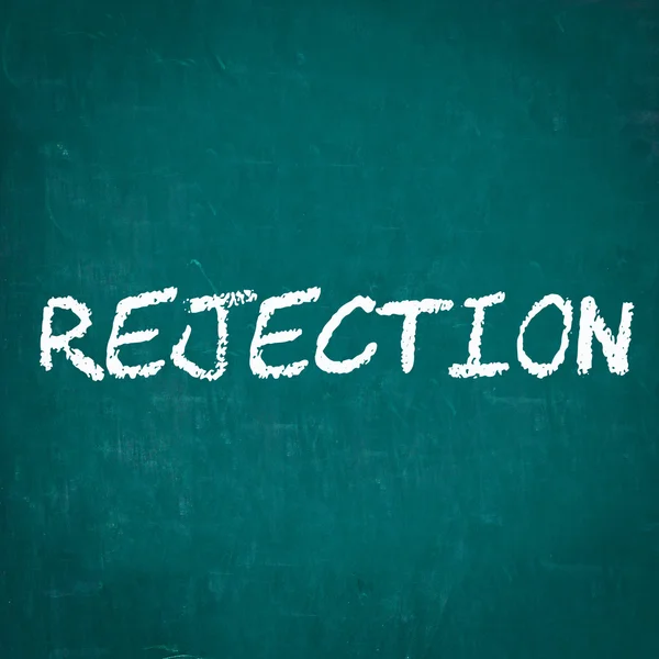 REJECTION written on chalkboard — Stock Photo, Image