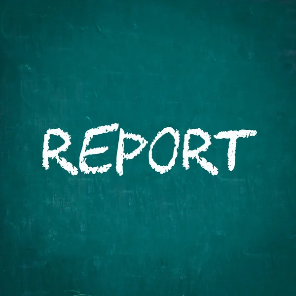 REPORT written on chalkboard — Stock Photo, Image