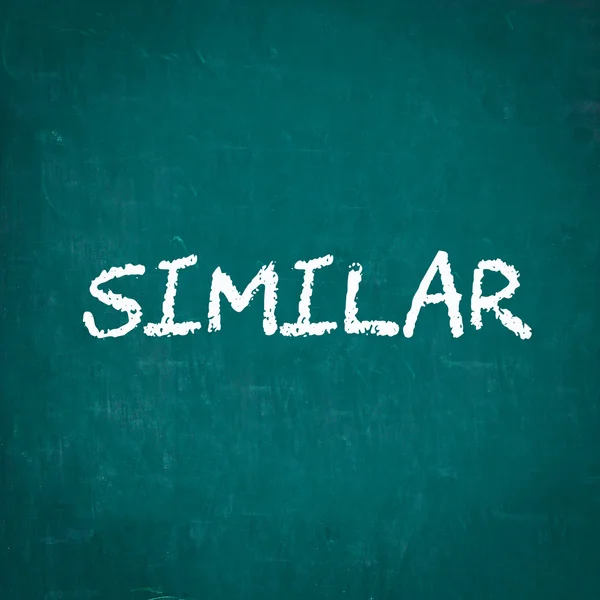 SIMILAR written on chalkboard — Stock Photo, Image