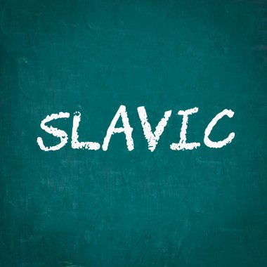 Kara tahta yazılı Slav dilleri