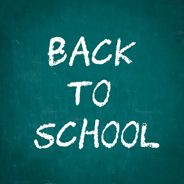 BACK TO SCHOOL written on chalkboard — Stock Photo, Image