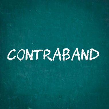 Kara tahta yazılı kaçak