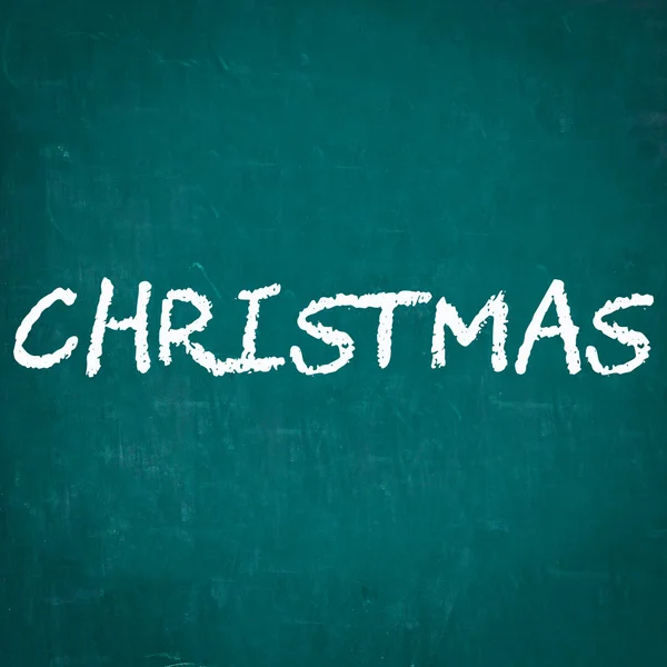 CHRISTMAS written on chalkboard — Stock Photo, Image