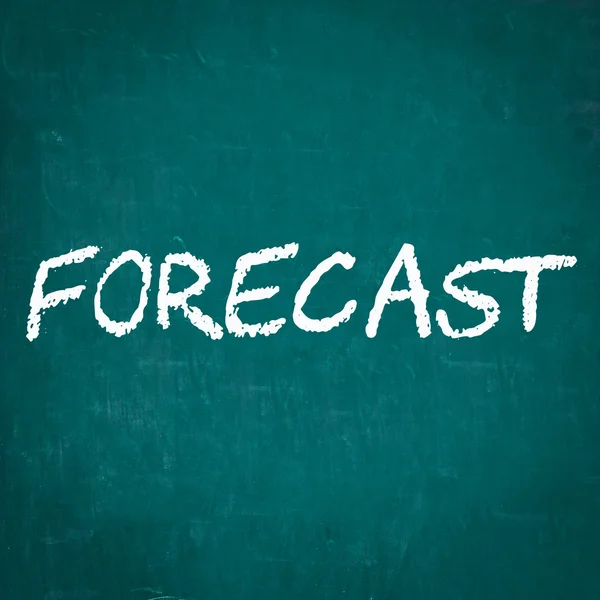 FORECAST written on chalkboard — Stock Photo, Image