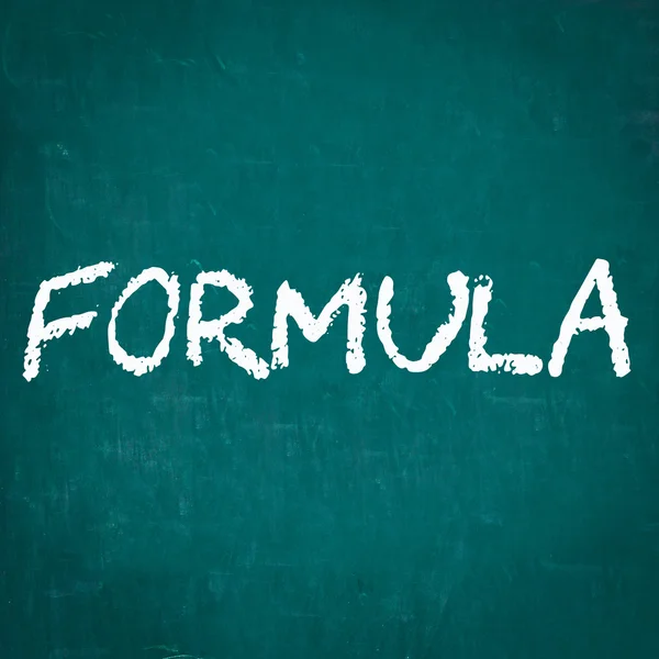 FORMULA написано на доске — стоковое фото