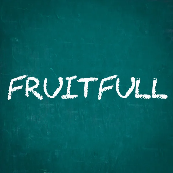 FRUITFULL written on chalkboard — Stock Photo, Image