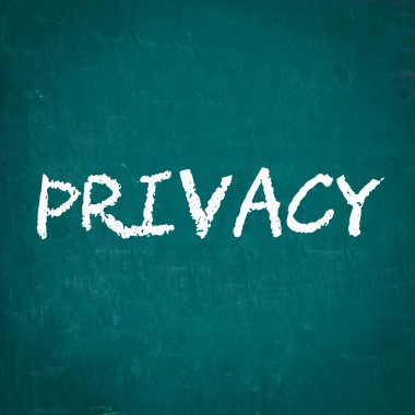 Kara tahta yazılı gizlilik