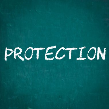 Kara tahta yazılı koruma