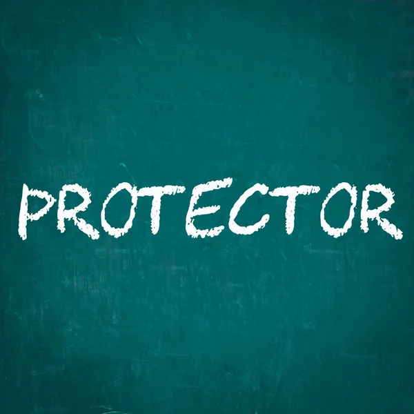 PROTECTOR escrito em chalkboard — Fotografia de Stock