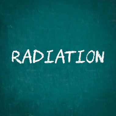 Kara tahta yazılı radyasyon
