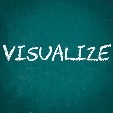 Yazılı kara tahta görselleştirmek