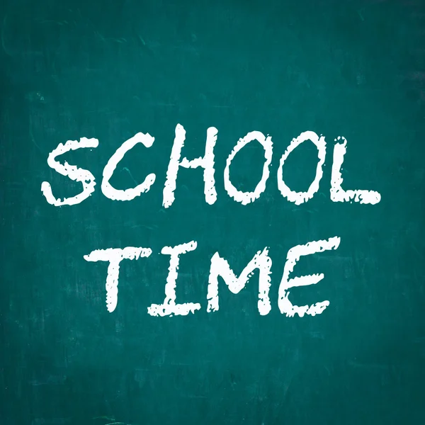 SCHOOL TIME written on chalkboard — Stock Photo, Image