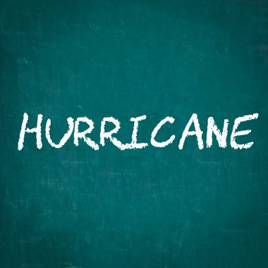 Kara tahta yazılı kasırga